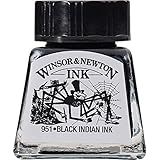 Winsor - Newton Drawing Inks Tinta Para Desenho- Preto -Black Indian-- 14 Ml