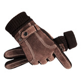 Winter Riding Pigskin Gloves Windproof And