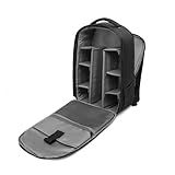 Winvin Mochila à Prova D água SLR DSLR Para Câmera Bolsa De Ombro Estojo De Viagem Para Lentes Digitais Canon Nikon Sony Grande Cinza 