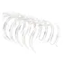 Wire-o P/ Encadernação Garra Duplo Anel 7/8 Branco (10un)