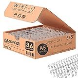 Wire O Para Encadernação A5 5 8 2x1 Para 120fls Prata 36un