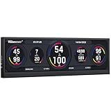 Wisecoco Tela Secundária De 12 6 Polegadas FHD IPS Touch Second Screen Display LCD 1920X515 Mini HDMI Para Laptop Velocidade De Saúde Windows Aida64 SubCPU GPU Display Sem Monitor De Toque 