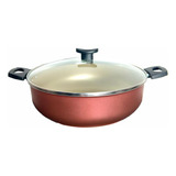 Wok 30 Frigideira Grande Paella Caçarola Teflon Antiaderente