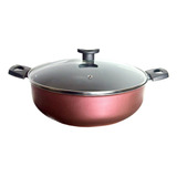 Wok 30 Frigideira Grande Paella Caçarola Teflon Antiaderente
