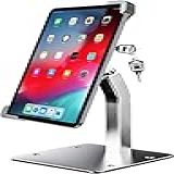 Woleyi Suporte De Quiosque Antifurto Para Tablet De 22 9 Cm 35 6 Cm Suporte De Chão De Mesa De IPad De Segurança Suporte De Monitor POS Para Tablet Resistente Com Trava E Chave Compatível Com IPad