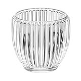 WOLFF - Conjunto 2 Porta Velas Lines 7-5cm X 7-5cm X 7cm Vidro