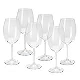 WOLFF Conjunto 6 Taças De Cristal Ecológico Gastro Colibri 450ml Para Vinho Tinto
