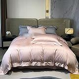WolFum Produtos De Cama Confortáveis De Algodão De Fibra Longa Kit De Jacquard Tingido Com Fio De Quatro Peças Cor D Tamanho 200 230 Cm