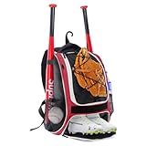 WOLT Mochila De Taco De Beisebol Bolsa Para Equipamentos E Equipamentos De Softball E T Ball Jovens Meninas E Mulheres Adultas Suporte Para Capacete Luva Compartimento Separado Para Sapatos E