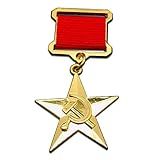 Wootall Medalha De Herói Trabalhista Socialista Da União Soviética CCCP Medalha De Estrela De Ouro Do Trabalho Da Rússia 2 Guerra Mundial EUA URSS Coleção De Medalhas Militar Coleção De Medalhas De