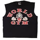 World Gym Camisa Muscular Sem Mangas W190, Preto, M