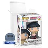 Worldwide Nutrition Pacote Compatível Com Funko Boruto: Boneco De Vinil Naruto Next Generations Himawari Uzumaki #1654-10 Cm De Altura, Brinquedos, E Bonecos De Ação Com Capa Protetora E Chaveiro