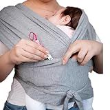 Wrap Sling De Bebê Carregador Canguru De Vestir Little Beni CINZA P