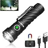 Wurkkos TS26S Lanterna Recarregável- Lanterna LED De 3100 Lúmens De Alto Lúmens- 95CRI- Tampa Traseira Magnética- 191 Metros De Corrente Constante De Aumento De 5000K- IP68 à Prova D-água Para Passear