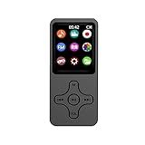 Wuuossyuis Tela De 1,77 Polegadas Display Digital Mini Mp3 Player Gravador De Rádio Caminhadas Jogging Vídeo Portátil Alto-falante De Música Leitor De Livros Elétrico, 16g