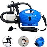 WWSOLDAS Pistola De Pintura Elétrica Pulverizador De Tinta Compressor Portátil 650W Com Bico De Metal 3 Padrões De Pintura E Caneca De 800ml 110V 