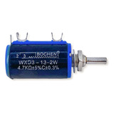 Wxd3 13 2w Potenciômetro Multivoltas De Precisão 4k7 Eixo T