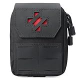 WYNEX Bolsa De Primeiros Socorros Molle IFAK Bolsa Tática Para Trauma Médico Bolsa De Cinto EMT Pequena Bolsa De Sobrevivência De Emergência Portátil Com Cruz De Identificação Imediata Para Colete