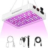 WZDRAGON 2024 Mais Recente BW1000 LED Grow Lights Double Chips Full Spectrum Para Estufa E Interior Vegetais Vegetais E Cultivo De Flores Branco