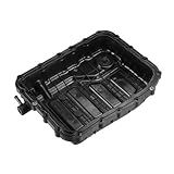 X AUTOHAUX 1 Conjunto De Tampa De Cárter De óleo De Transmissão Com Junta Nº 452803B851 Para Hyundai Santa Fe 2013-2018 Plástico Preto