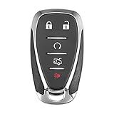 X AUTOHAUX Controle Remoto De Entrada Sem Chave De Carro Com 5 Botões De Substituição Para Chaveiro De Proximidade HYQ4EA Para Chevrolet Camaro 433MHz 46 Chip