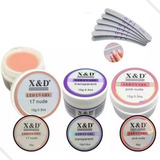 X d Kit 3 Gel Alongamento Unha Profissional Base Manicure Li