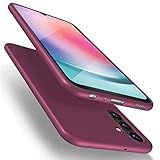 X Level Capa Para Samsung Galaxy A24 4G Slim Fit TPU Super Ultrafina Série Guardian A24 Capa Traseira De Telefone Leve Protetora Acabamento Fosco Capa Compatível Com Samsung A24 4G 2023 Vinho Tinto