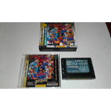 X men Vs Street Fighter Box Original Completo Sega Saturn