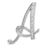 X New Personality Set Com Broche De Diamante 26 Letras Em I