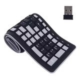 X Teclado Flexível De Silicone Dobrável Usb Para Notebook
