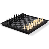Xadrez Jogo De Tabuleiro Magnético Dobrável Portátil