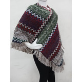 Xale Feminina Poncho Estampada Frio Moda Inverno