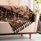 Xale Manta Sofá Jacquard Medalhão Várias Cores 3 00m X 2 00m