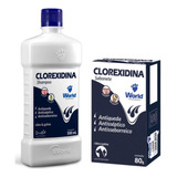 Xampu Para Dermatite Canina Shampoo Clorexidina Sabonete