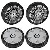 XaXmTee Kit De 4 Rodas Para Cortadores De Grama HRX217 De 23 Cm- 2 Rodas Traseiras De Substituição Para 42710-VH7-010ZA E 2 Rodas Dianteiras De Substituição Para 44710-VH7-010ZA- Adequado Para Honda