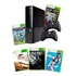Xbox 360 Com 2 Controles 250gb Com Varios Jogos