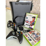 Xbox 360 Original 120gb 2 Controles 2 Jogos Originais