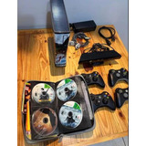 Xbox 360 Slim 4gb Kinect 4 Controles E 39 Jogos De Brinde Super Conservado Lindo Para Sua Coleção 