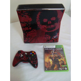 Xbox 360 Slim Gears Of War Original Lt 3 0 Hd 320gb C Jogos 1 Jogo Físico Original