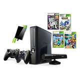 Xbox 360 Slim Original Hd 320gb Kinect 2 Controles