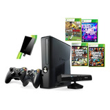 Xbox 360 Slim Original Hd 320gb Kinect 2 Controles