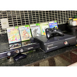 Xbox 360 Slim Travado Semi novo 1 Controle Sem Fio Kinect