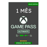 Xbox Game Pass Ultimate 1 Mes Código Original 25 Dígitos