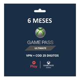 Xbox Game Pass Ultimate Assinatura 6 Meses Código Descrição