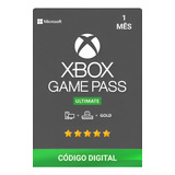 Xbox Game Pass Ultimate Código De 25 Digitos 1 Mês Digital