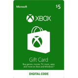 Xbox Live Gift Card $5 - Microsoft Points 5 Dolares Us !