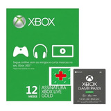 Xbox Live Gold 12 Meses   1 Mês De Game Pass Ultimate Código