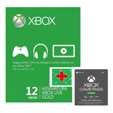 Xbox Live Gold 12 Meses 1 Mês De Game Pass Ultimate Codigo