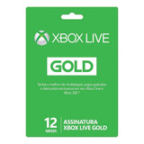 Xbox Live Gold 12 Meses Imediato 25 Cod Dígitos One 360 X S