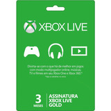 Xbox Live Gold 3 Meses Gp